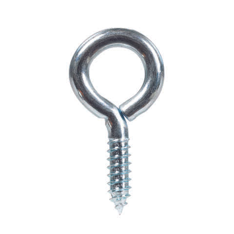 Hampton 11/32 in. D X 2-5/8 in. L Zinc-Plated Steel Screw Eye 200 lb. cap. 1 pk, Pack of 20