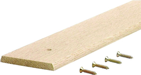 M-D 85100 Seam Binder, 72 in L, 3 in W, Smooth Surface, Oak Wood, Unfinished, Pack of 6