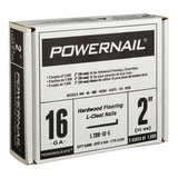 Powernail PowerCleats L200165 Floor Cleat, 2 in L, 16 ga, Carbon Steel, L-Shaped Head, Pack of 5