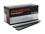 Powernail PowerStaples 5400 Series PS5418D Fine Wire Staple, 3/16 in W Crown, 9/16in L Leg, 20 ga, Carbon Steel, 5000/PK, Pack of 20