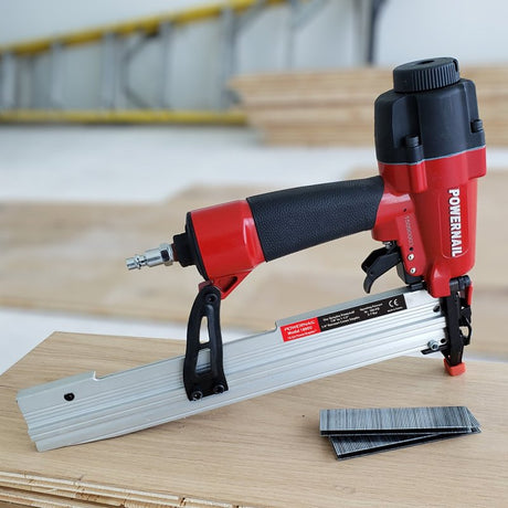 Powernail 1890U Underlayment Stapler, 1/4 in W Crown, 7/8, 1, 1-1/8, 1-1/4, 1-1/2 in L Leg, Narrow Crown Staple