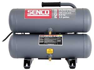 Senco PC1131 Air Compressor, Tool Only, 4.3 gal Tank, 2 hp, 115 V, 125 psi Pressure, 1-Stage, 4.4 scfm Air