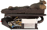 Kozy World GLD2465R Vent-Free Fireplace Log Set with Remote, 13 in L, 24 in W