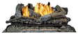 Kozy World GLD2465R Vent-Free Fireplace Log Set with Remote, 13 in L, 24 in W