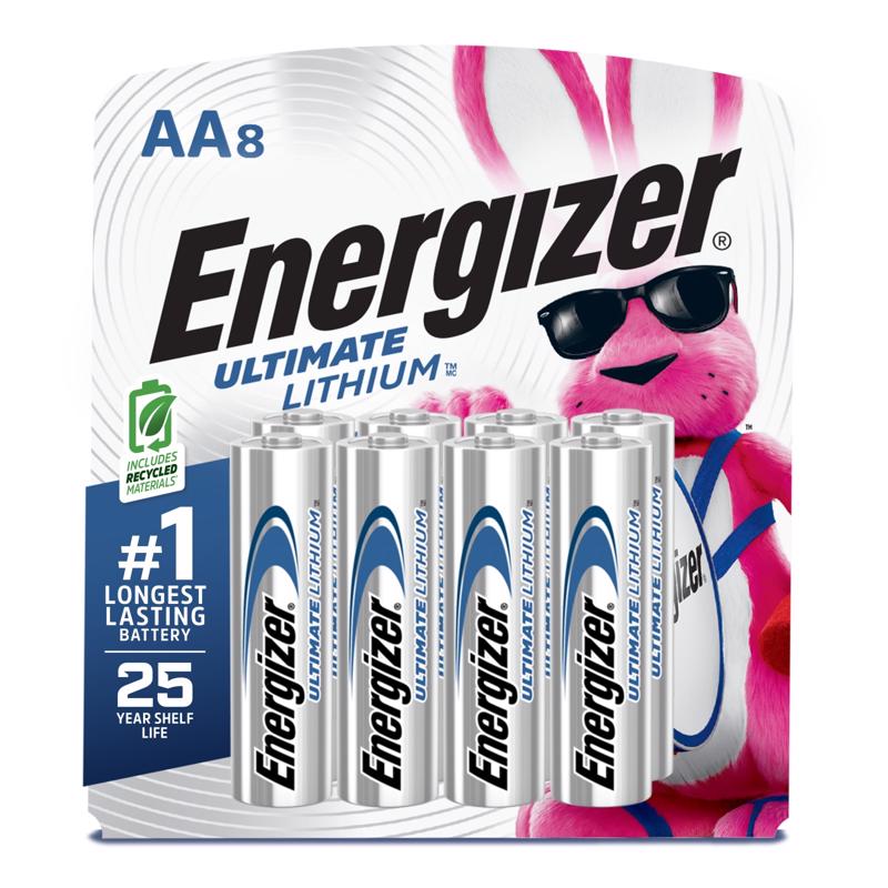 Energizer Ultimate Lithium AA 1.5 V Battery 8 pk