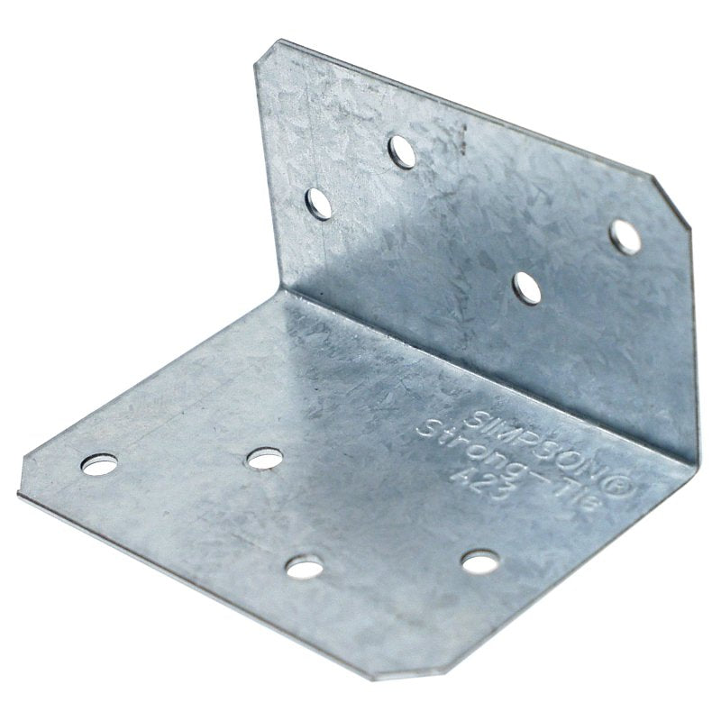 Simpson Strong-Tie A23 Angle, 2-3/4 in L, Steel, Galvanized/Zinc, Pack of 200