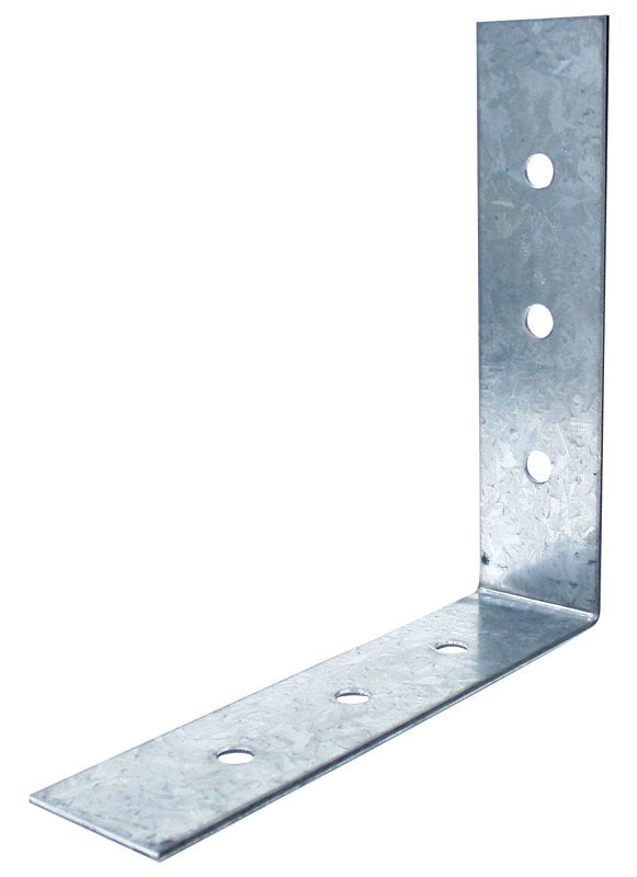 Simpson Strong-Tie A88 Angle, 8 in W, 8 in D, 2 in H, Steel, Galvanized/Zinc, Pack of 10