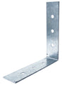 Simpson Strong-Tie A88 Angle, 8 in W, 8 in D, 2 in H, Steel, Galvanized/Zinc, Pack of 10