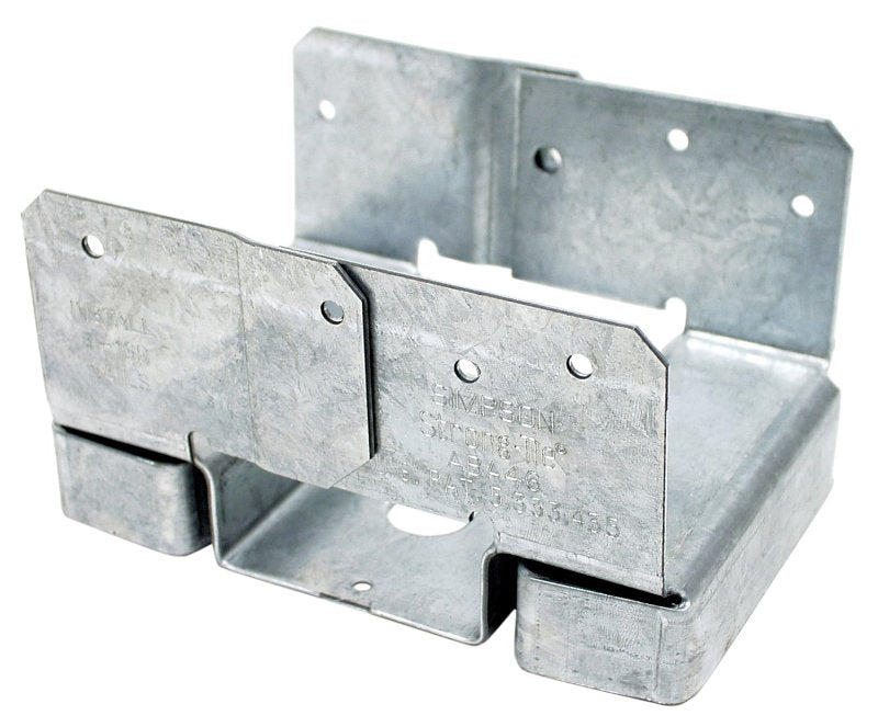 Simpson Strong-Tie ABA Series ABA46Z Post Base, 4 x 6 in Post, 14 ga, Steel, ZMAX, Pack of 10