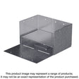 Simpson Strong-Tie ABW Series ABW44Z Post Base, 4 x 4 in Post, 16 ga, Steel, ZMAX, Pack of 10