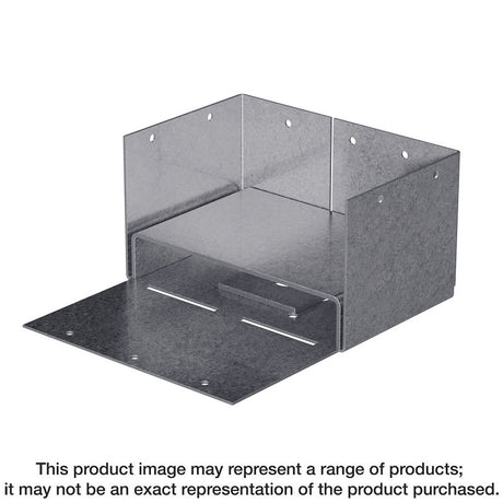 Simpson Strong-Tie ABW Series ABW44Z Post Base, 4 x 4 in Post, 16 ga, Steel, ZMAX, Pack of 10