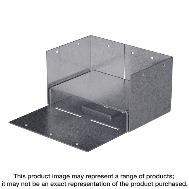 Simpson Strong-Tie ABW Series ABW44Z Post Base, 4 x 4 in Post, 16 ga, Steel, ZMAX, Pack of 10