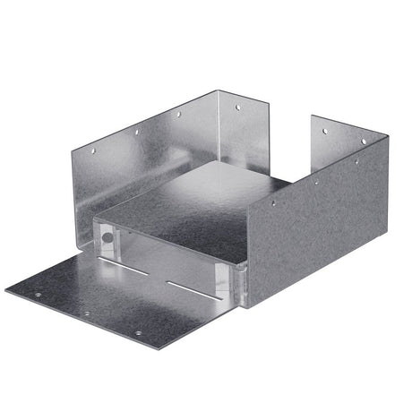 Simpson Strong-Tie ABW Series ABW66RZ Post Base, 1190 lb Uplift, 12,935 lb Down DF/SP, 6 x 6 in Post, 12 ga, Steel, ZMAX, Pack of 6