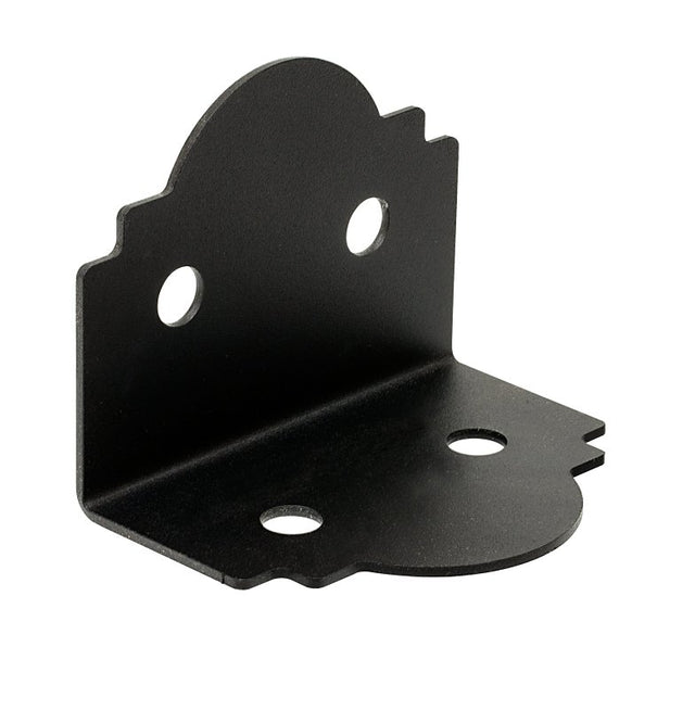 Simpson Strong-Tie Mission APA6 90 deg Angle, 3-1/2 in W, 3-3/4 in D, 5 in H, Steel, Black, Powder-Coated, Pack of 12