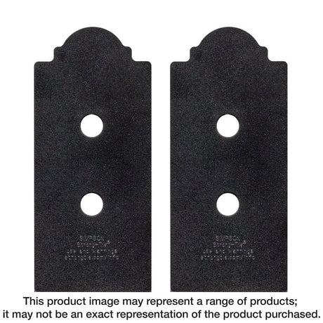 Simpson Strong-Tie APBDSP APB44DSP Decorative Post Base Side Plate, 3 in W, 12 ga Gauge, Steel, Powder-Coated