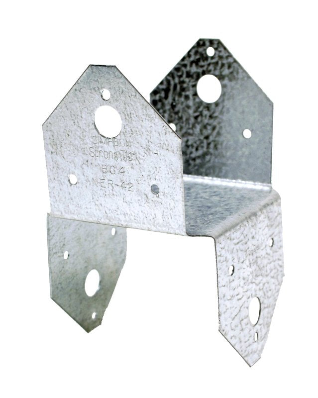 Simpson Strong-Tie BC Series BC4 Post Cap, 1000 lb Lateral, 605 lb Uplift, Steel, Galvanized, 1/PK