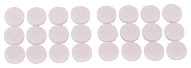 ProSource FE-50230-PS Furniture Pad, Felt Cloth, White, 1/2 in Dia, 5/64 in Thick, Round