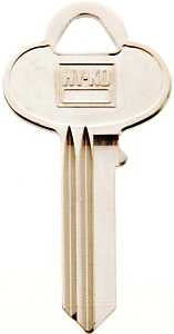 Hy-Ko 11010SK1 Key Blank, Brass, Nickel, For: Skillman Cabinet, House Locks and Padlocks, Pack of 10