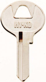 Hy-Ko 11010M3 Key Blank, Brass, Nickel, For: Master Cabinet, House Locks and Padlocks, M3 Key Number, Pack of 10