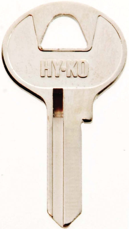 Hy-Ko 11010M3 Key Blank, Brass, Nickel, For: Master Cabinet, House Locks and Padlocks, M3 Key Number, Pack of 10