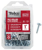 Teks 21528 Lath Screw, #8 Thread, 1.63 in L, Truss Head, Phillips Drive, Drill Point, Zinc