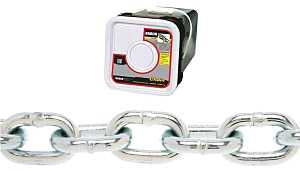 Baron PC30516SPH Proof Coil Chain, 75 ft L, 30 Grade, Galvanized