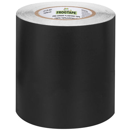 FrogTape 105725 Flashing Tape, 75 ft L, 6 in W, Black, Acrylic Adhesive