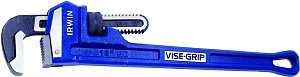 Irwin 274103 Pipe Wrench, 2-1/2 in Jaw, 18 in L, Iron, I-Beam Handle