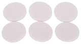 ProSource FE-50225-PS Furniture Pad, Felt Cloth, White, 1-3/8 in Dia, 5/64 in Thick, Round
