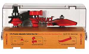 Freud 97-150 Bit Set, 1/2 in Dia Shank, Carbide