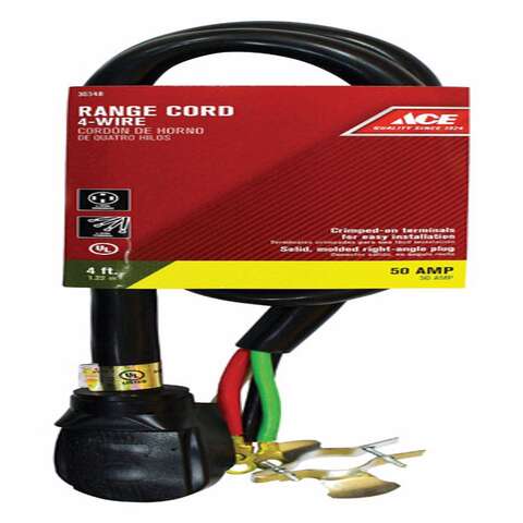 Ace 250 V 4 ft. L Range Cord