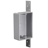 Cantex EZ Box New Work 8 cu in Rectangle PVC 1 gang Outlet Box Gray