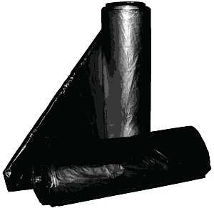 ALUF Plastics RCT-33X Royal Crown Top Liner, 33 gal, Black, 33 x 39 in, Metalocene Blend