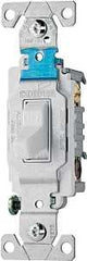 Eaton Wiring Devices CS315W Series Toggle Switch, White, 15 A, 120/277 V, 3-Position, Screw Terminal