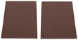 ProSource FE-S307-PS Furniture Pad, Felt Cloth, Brown, 6 x 4-1/2 in Dia, 4-1/2 in W, 5/64 in Thick, Square