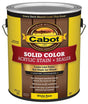 Cabot 140.0001801.007 Solid Stain, Low Luster, White, Liquid, 1 gal, Pack of 4