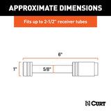 Curt 23519 Receiver Lock, Hitch Lock, 5/8 in Dia Shackle, Stainless Steel, Polished
