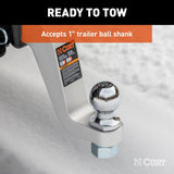 Curt 45362 Ball Mount, Cat Class 3, 1-Hole, 2 in, 1 in Dia Hitch Ball, Aluminum