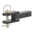 Curt 45821 Clevis-Pin Mount, 1-Hole, 2 in, 1 in Dia Hitch Ball, Steel Hitch Ball, Powder-Coated