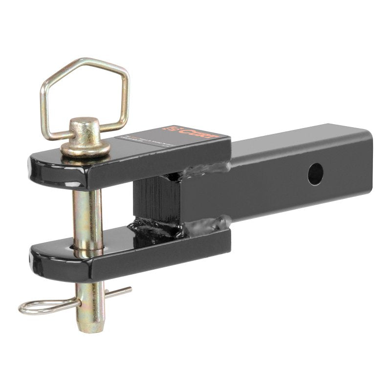 Curt 45821 Clevis-Pin Mount, 1-Hole, 2 in, 1 in Dia Hitch Ball, Steel Hitch Ball, Powder-Coated