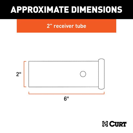 Curt 49060 Receiver Tubing, Steel