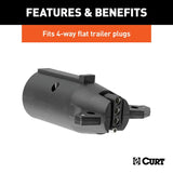 Curt 57241 Electrical Adapter, Includes: 4-Way Flat, 4-Way Round, 5-Way Flat, 6-Way Round, 7-Way RV Blades
