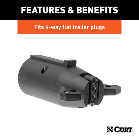 Curt 57241 Electrical Adapter, Includes: 4-Way Flat, 4-Way Round, 5-Way Flat, 6-Way Round, 7-Way RV Blades