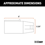 Curt 57661 Electrical Adapter, 7-Way, Includes: 4-Way Flat, 4-Way Round, 5-Way Flat, 6-Way Round, 7-Way RV Blades
