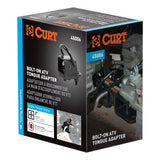Curt 45006 Tongue Adapter with Receiver, Steel, Powder-Coated