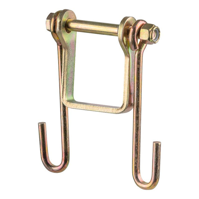 Curt 45806 Trailer Safety Chain Holder Bracket, Carbon Steel, Zinc