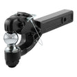 Curt 48007 Ball and Pintle Combination, 2 in Dia Eye, 10,000, 16,000 lb Working Load, Steel, Powder-Coated