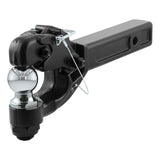 Curt 48007 Ball and Pintle Combination, 2 in Dia Eye, 10,000, 16,000 lb Working Load, Steel, Powder-Coated