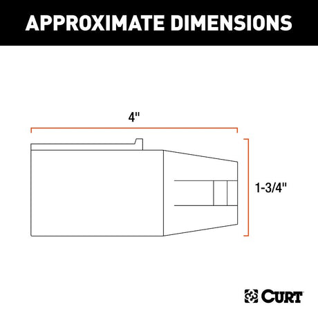 Curt 57261 Trailer Wiring Adapter, 7-Way, Includes: 4-Way Flat, 4-Way Round, 5-Way Flat, 6-Way Round, 7-Way RV Blades