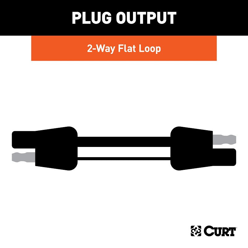 Curt 58021 Connector Plug and Socket with 12 in Wire
